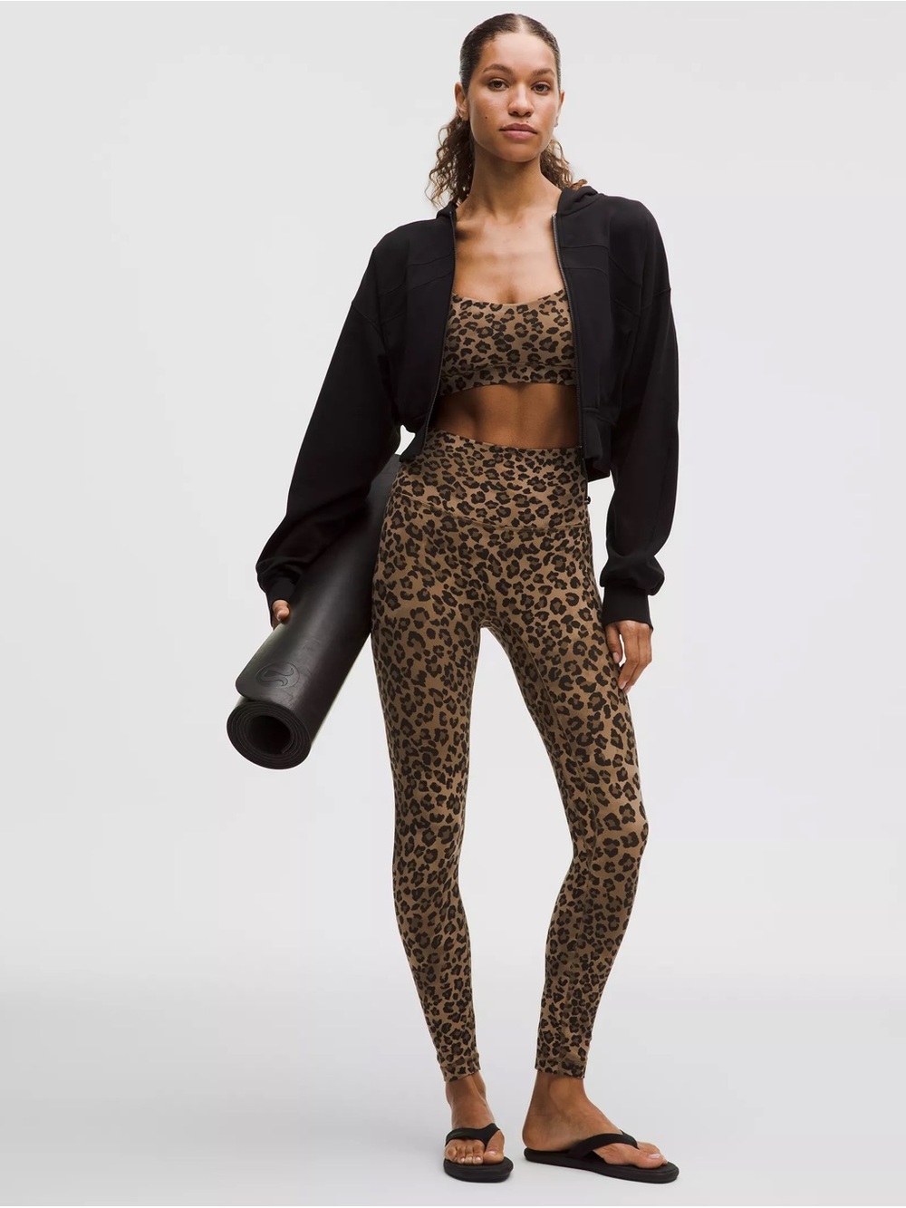 lululemon athletica Leopard High-Rise Leggings - Brown/Black